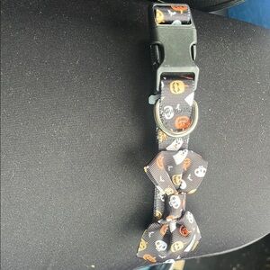 Halloween Themed Dog Collar with Bow